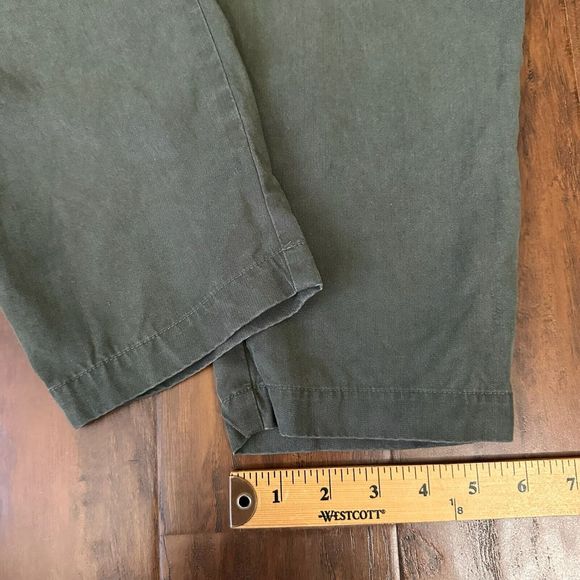VETTA The Tencel Tapered Pants High Waisted Elastic Waist in Olive - Picture 13 of 13
